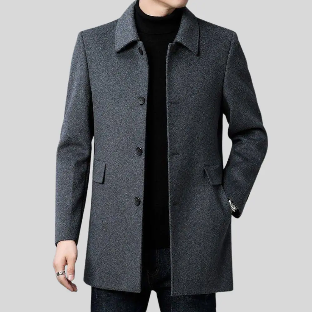Lucien | Men’s Tailored Polyester-Blend Coat