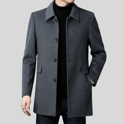 Lucien | Men’s Tailored Polyester-Blend Coat