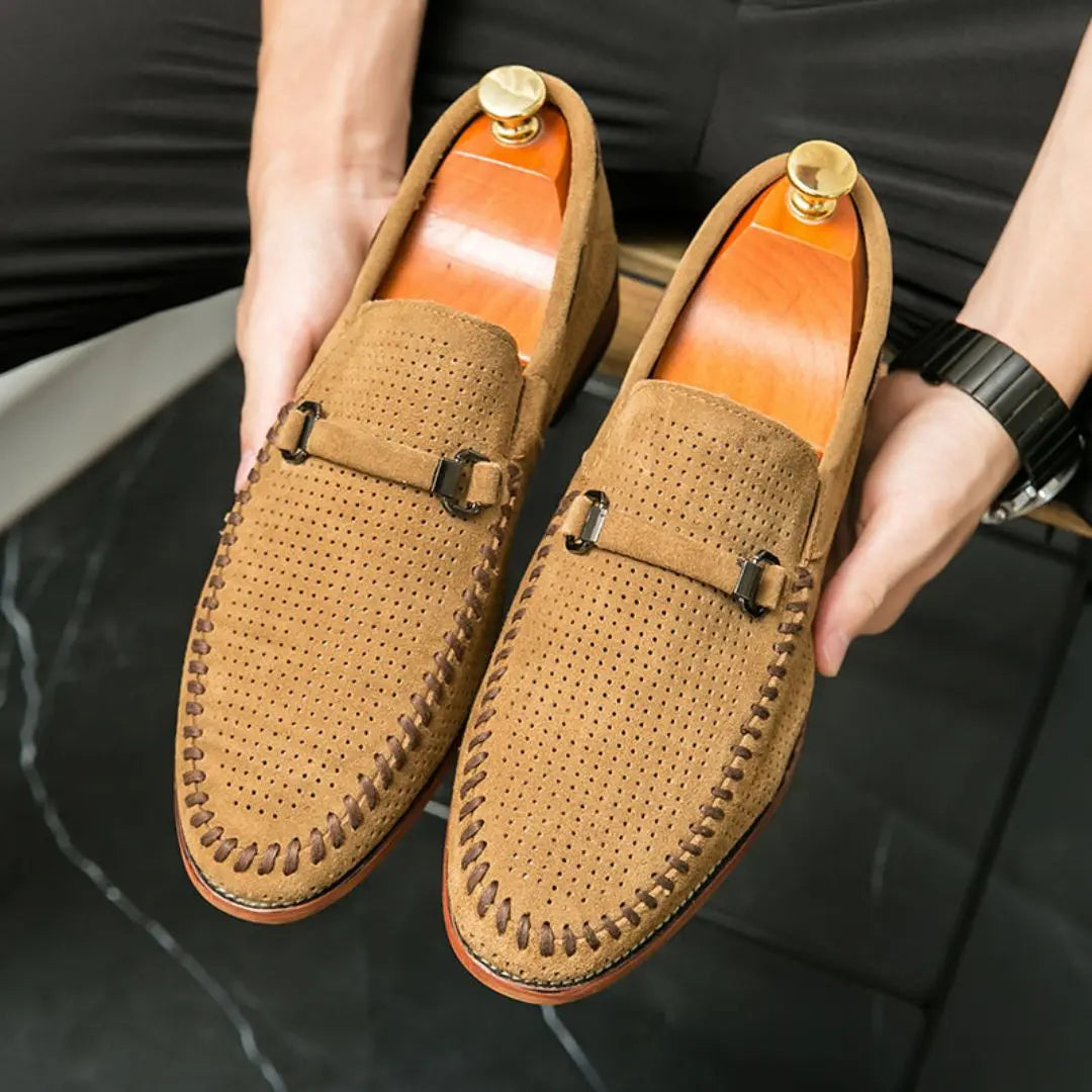 Marcel | Mocassins en daim cousus à la main pour hommes