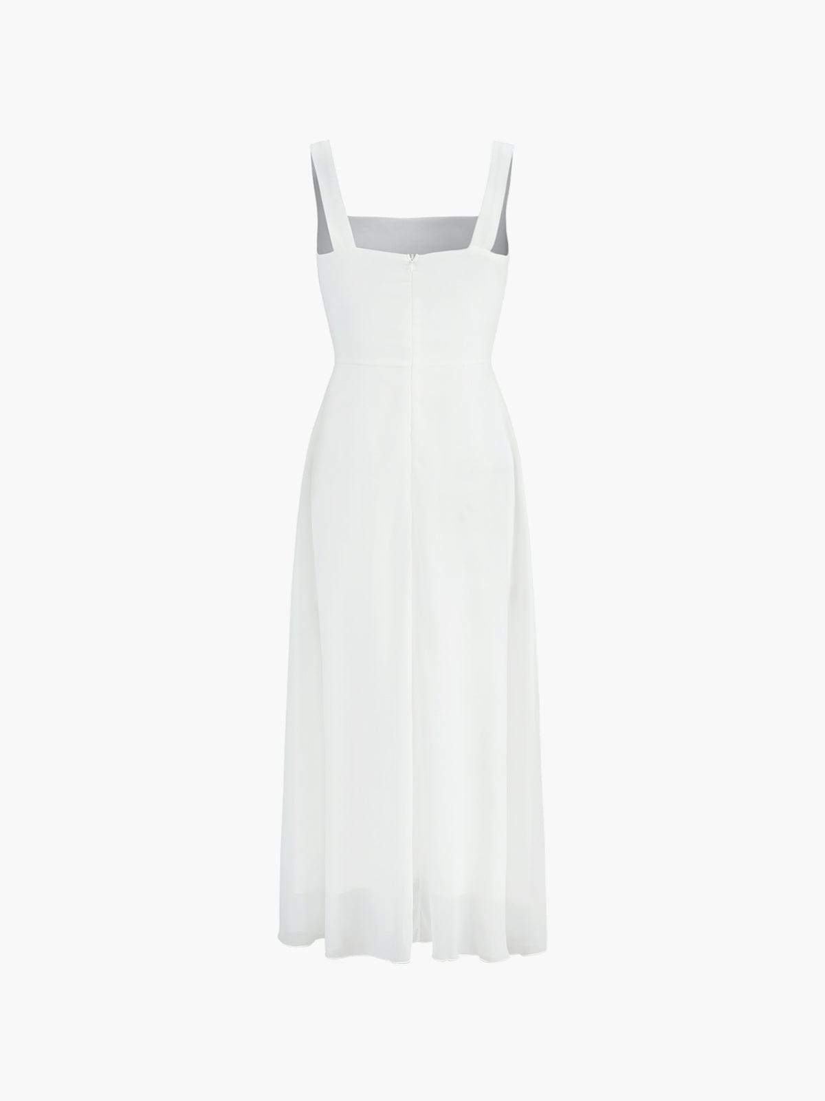 Marcia | Classic Summer Dress with Square Neck – Feminine Elegance