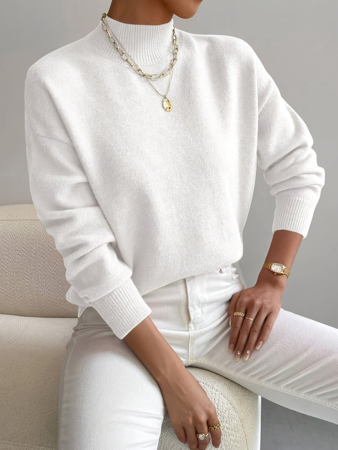 Marga | Pull élégant à col roulé pour femmes