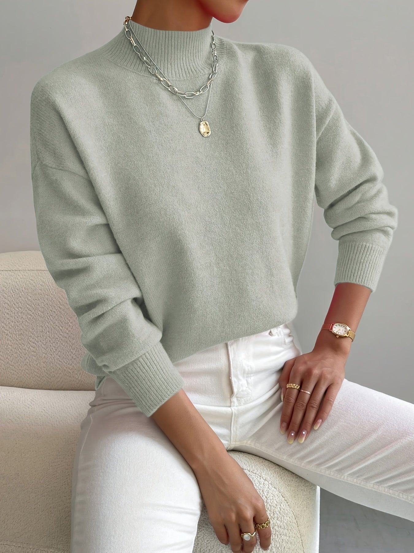 Marga | Pull élégant à col roulé pour femmes