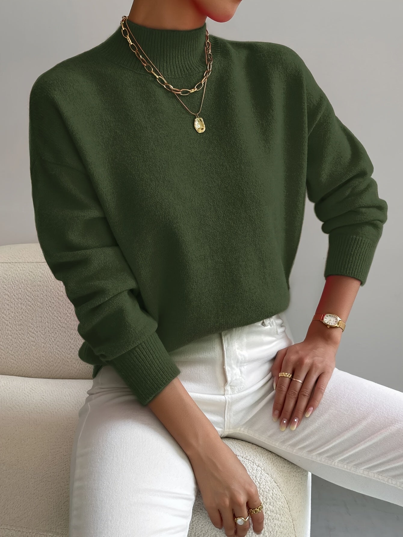 Marga | Pull élégant à col roulé pour femmes