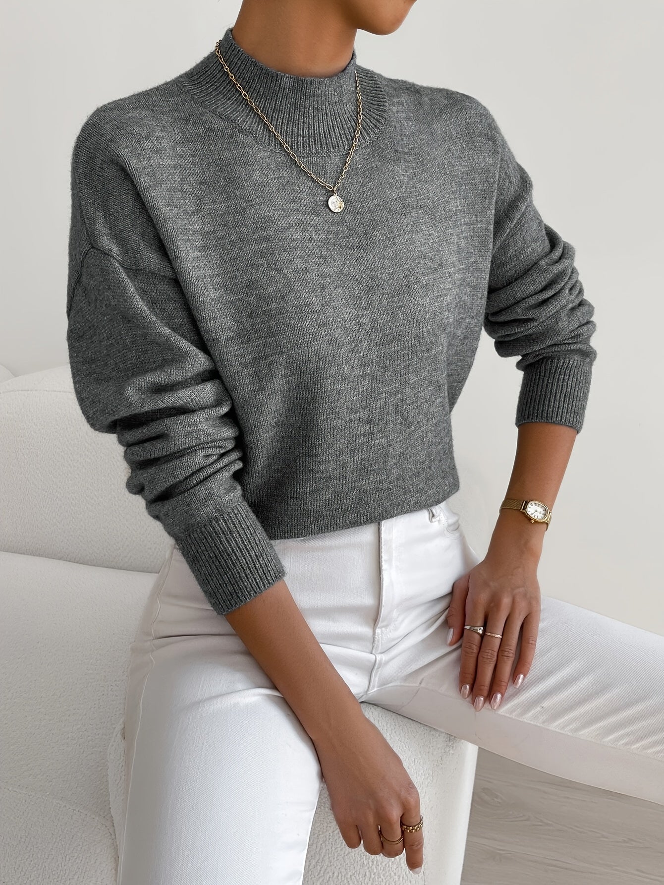 Marga | Pull élégant à col roulé pour femmes