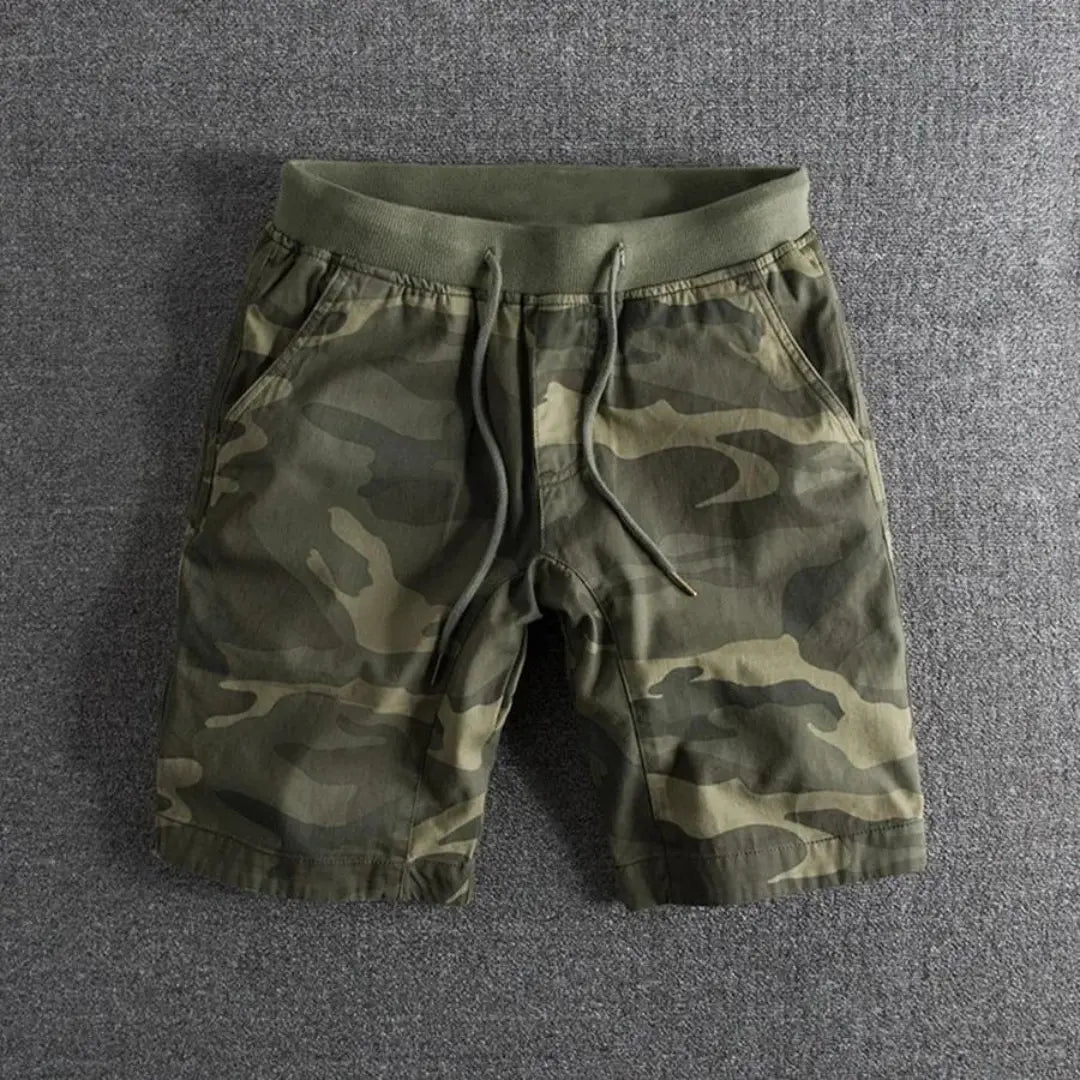 Massie | Shorts en coton camouflé tactiques pour homme