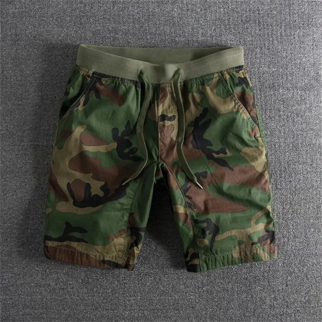 Massie | Shorts en coton camouflé tactiques pour homme