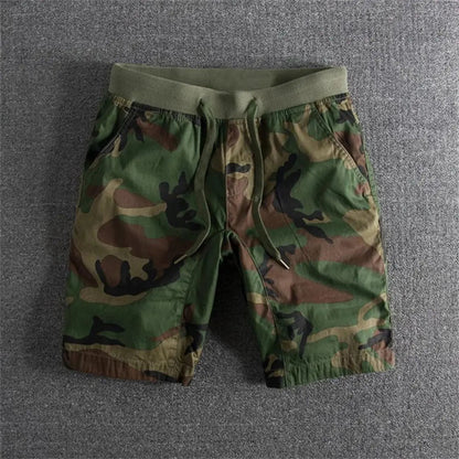 Massie | Shorts en coton camouflé tactiques pour homme