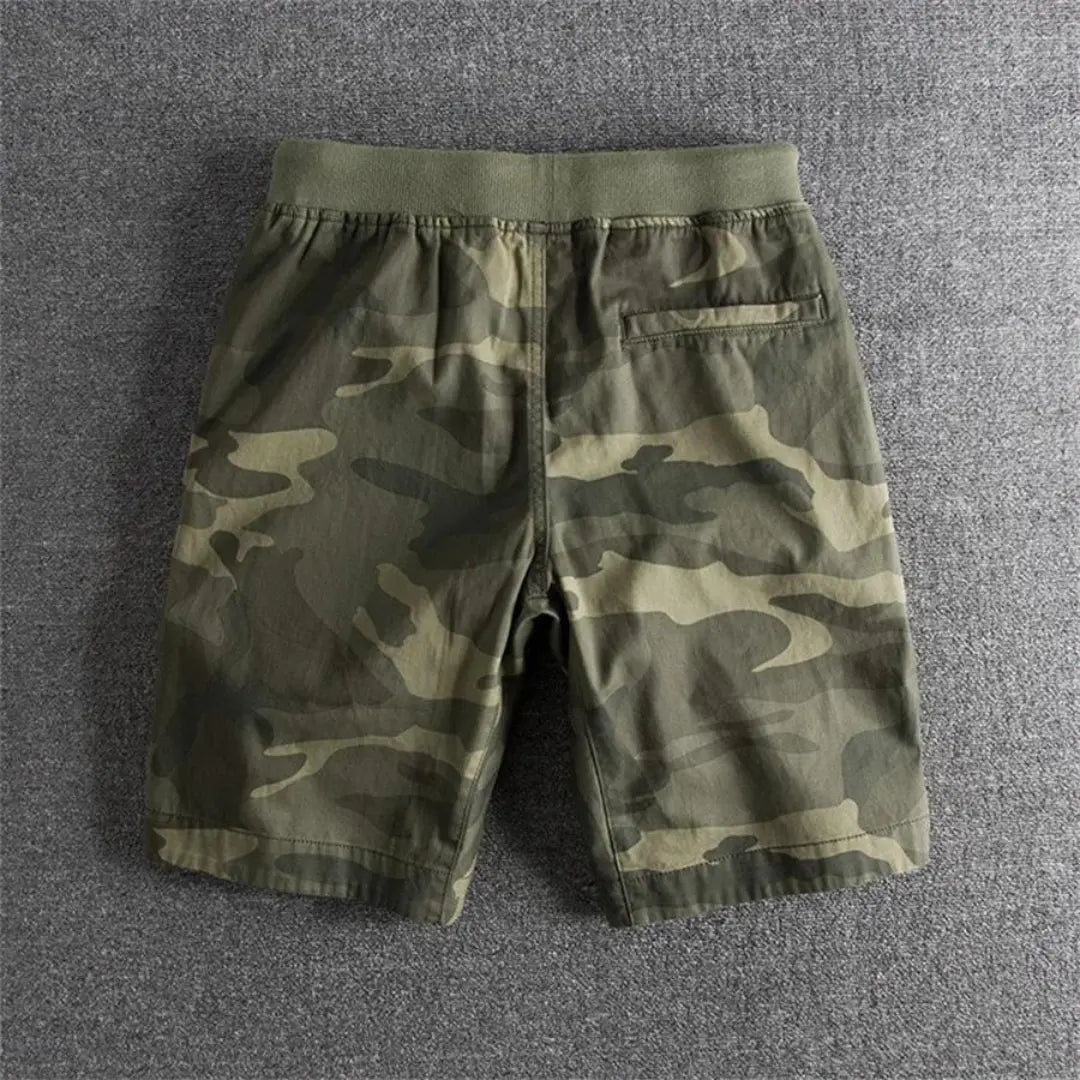 Massie | Shorts en coton camouflé tactiques pour homme