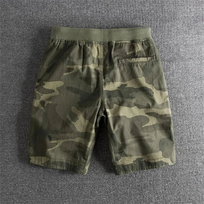 Massie | Shorts en coton camouflé tactiques pour homme
