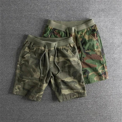 Massie | Shorts en coton camouflé tactiques pour homme