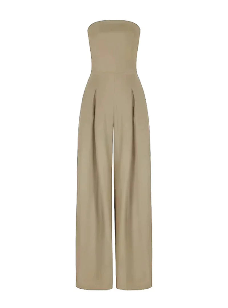 Mella | Women’s Strapless Jumpsuit – Minimalist Elegance