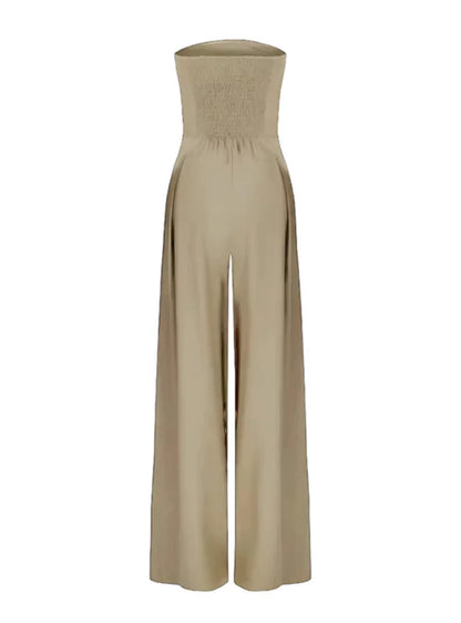 Mella | Women’s Strapless Jumpsuit – Minimalist Elegance