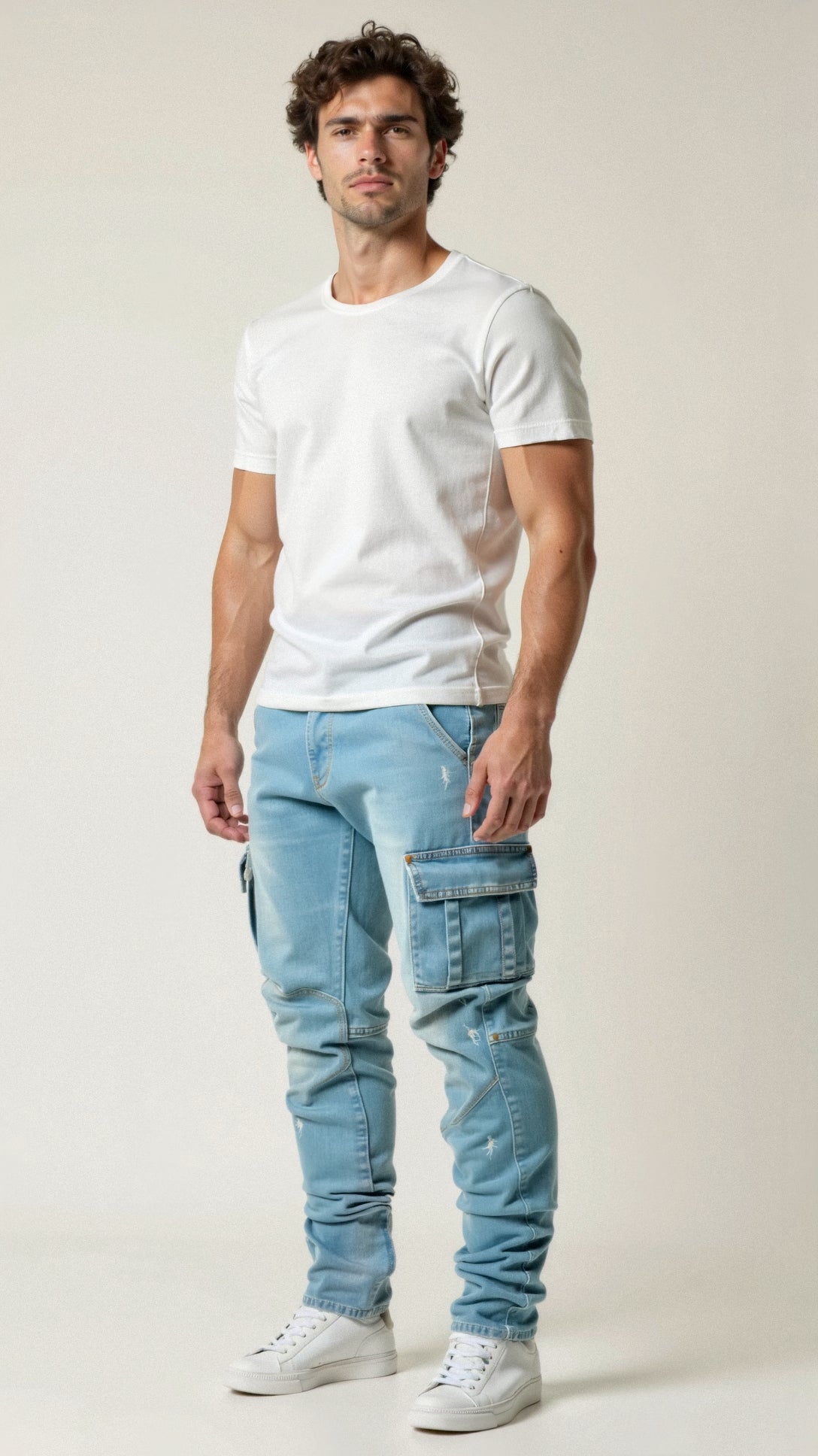 Orion | Jeans cargo stretch pour hommes