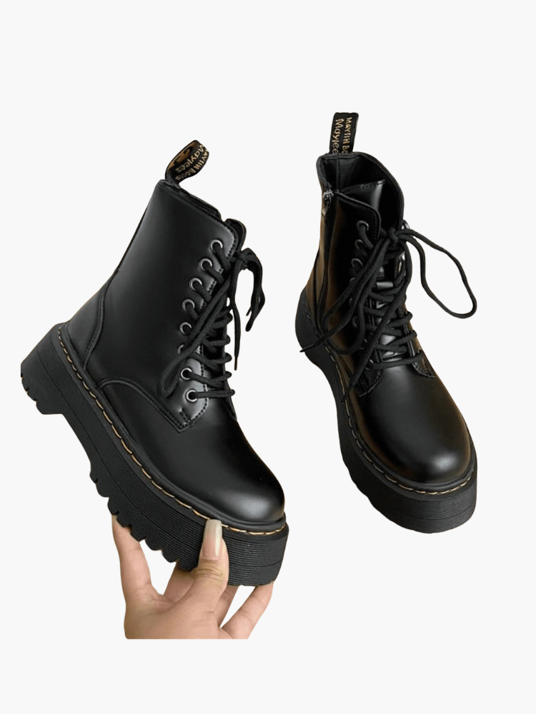Perry | Bottes à plateforme en cuir chunky pour femmes