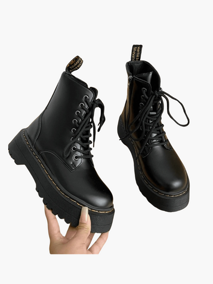 Perry | Bottes à plateforme en cuir chunky pour femmes