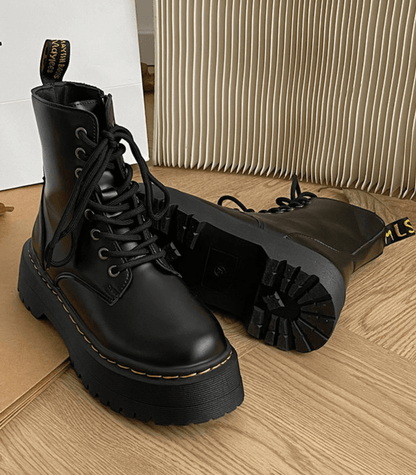 Perry | Bottes à plateforme en cuir chunky pour femmes