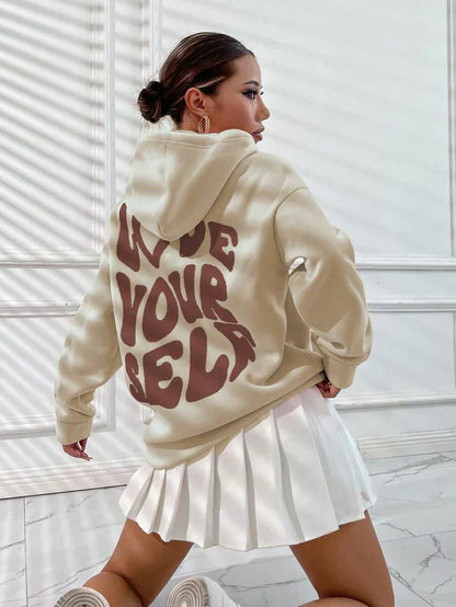 Phoebe | Sweat à capuche "Aime-toi" pour femmes