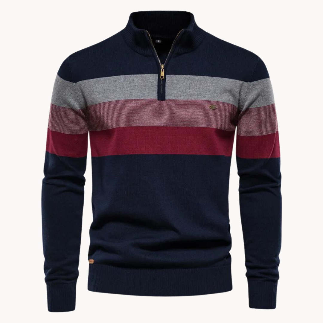 Quarter | Pull rayé raffiné pour hommes
