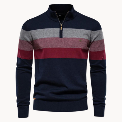 Quarter | Pull rayé raffiné pour hommes