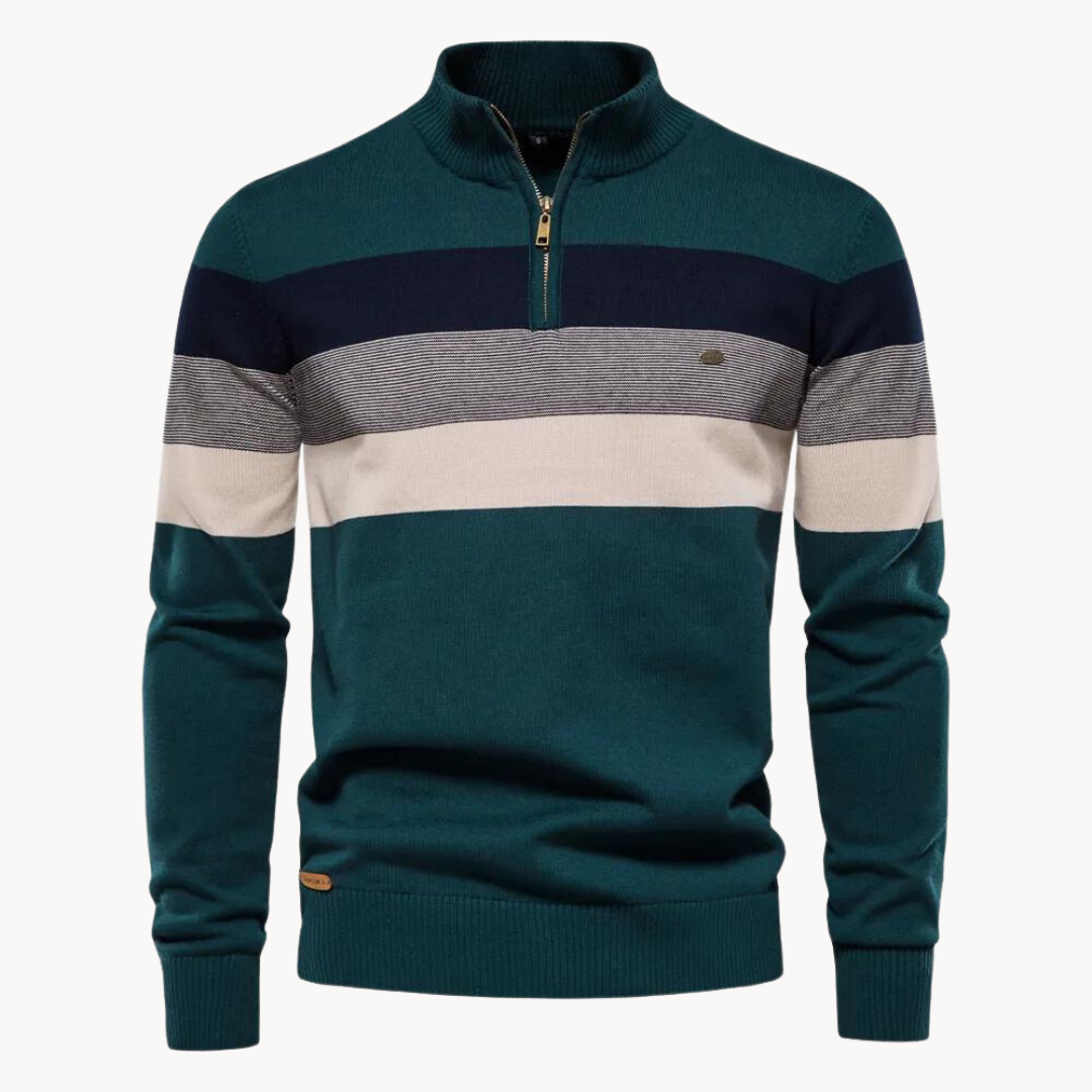 Quarter | Pull rayé raffiné pour hommes