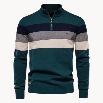 Quarter | Pull rayé raffiné pour hommes
