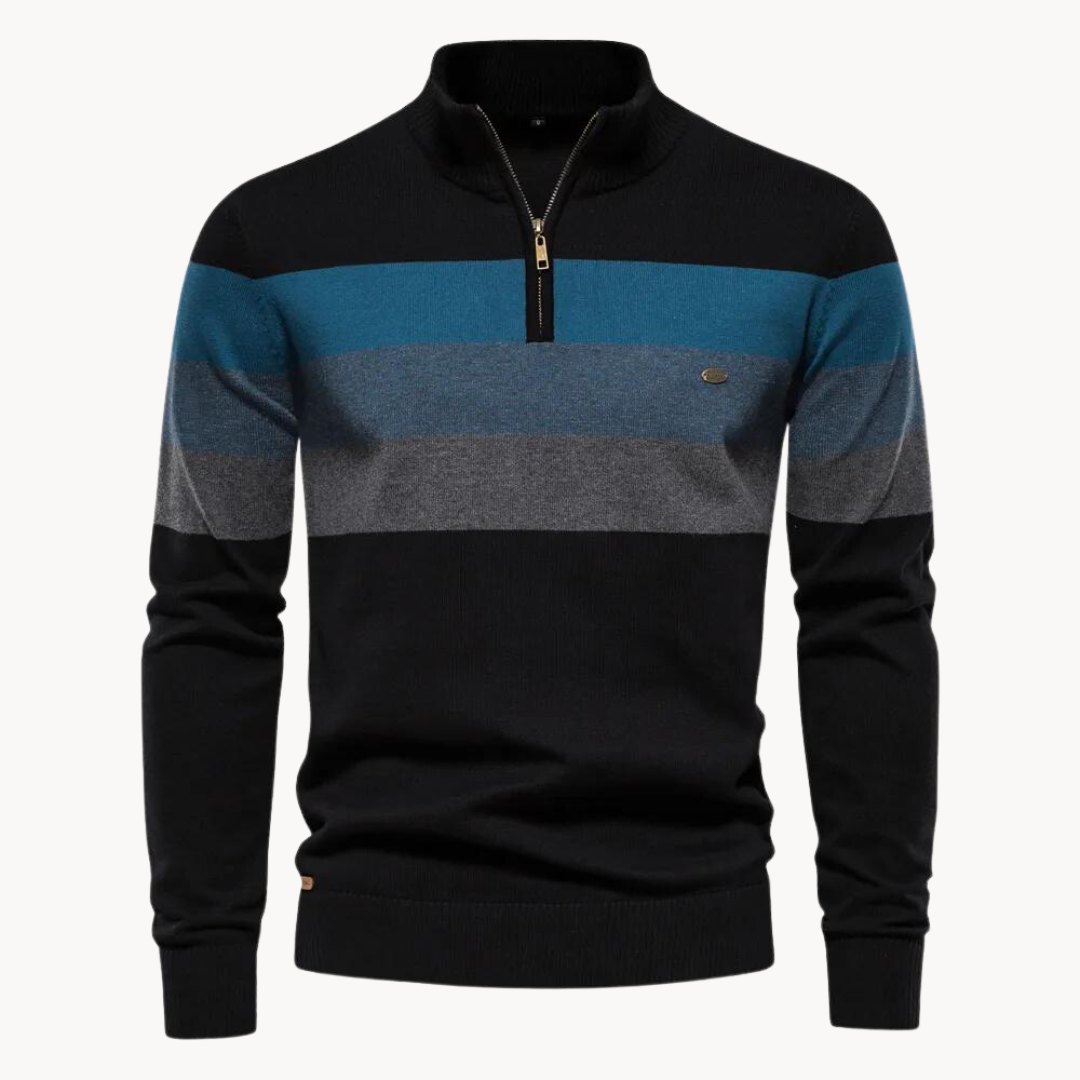 Quarter | Pull rayé raffiné pour hommes
