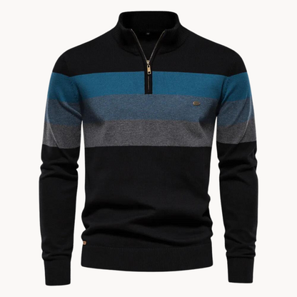 Quarter | Pull rayé raffiné pour hommes
