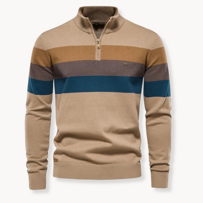 Quarter | Pull rayé raffiné pour hommes