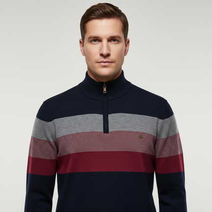 Quarter | Pull rayé raffiné pour hommes