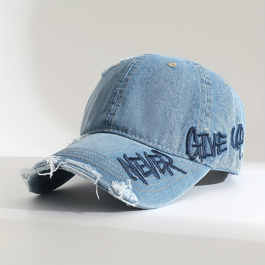 Rebel | Casquette en denim délavé unisexe