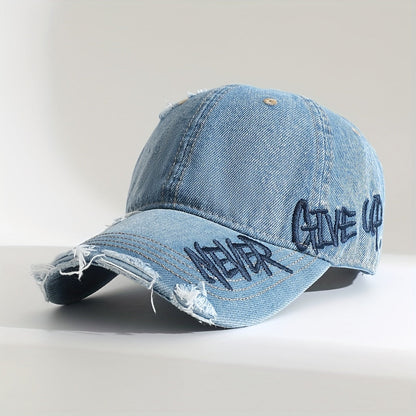 Rebel | Casquette en denim délavé unisexe