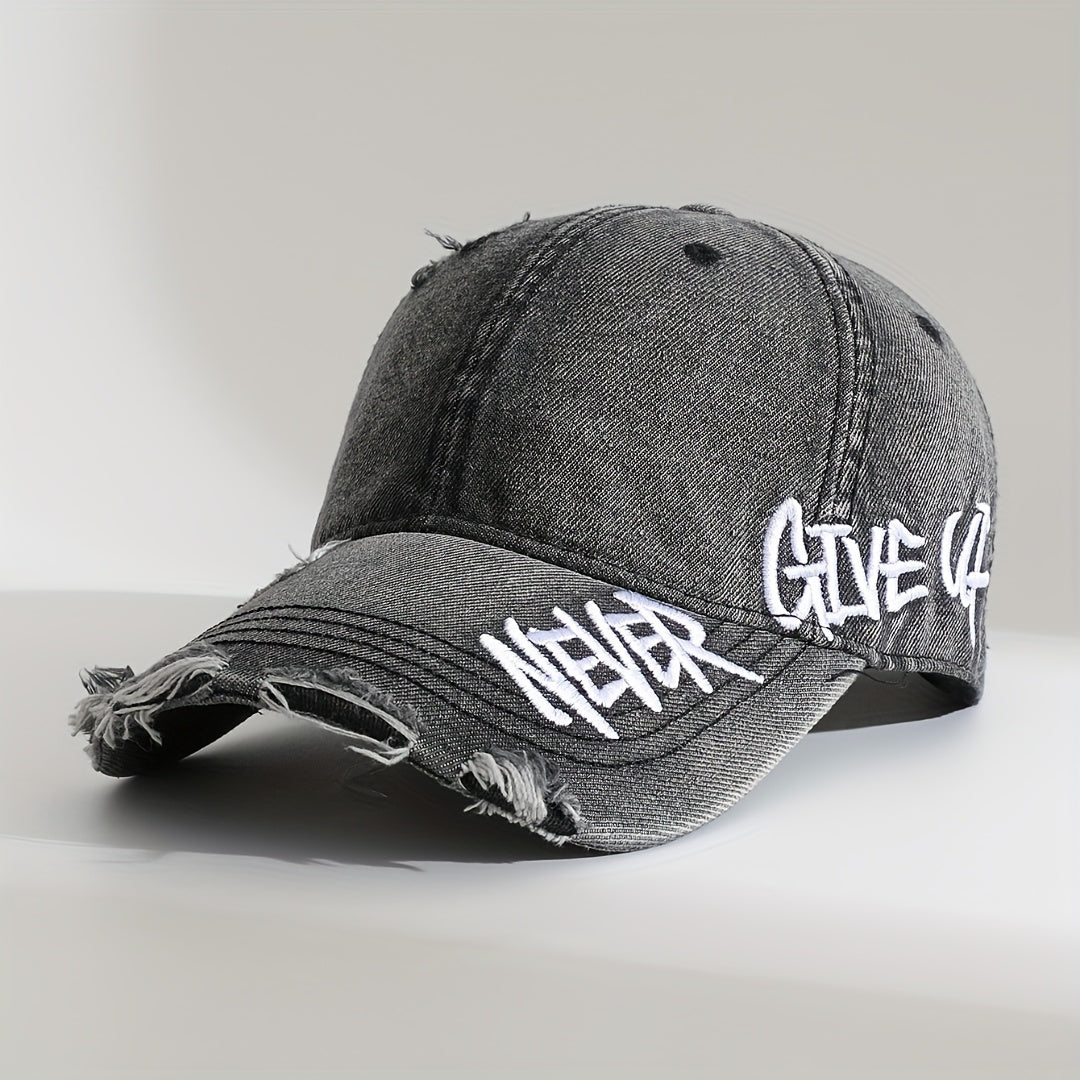 Rebel | Casquette en denim délavé unisexe