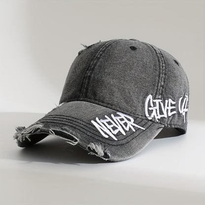 Rebel | Casquette en denim délavé unisexe