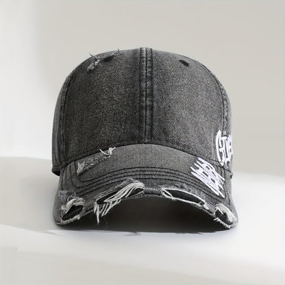 Rebel | Casquette en denim délavé unisexe