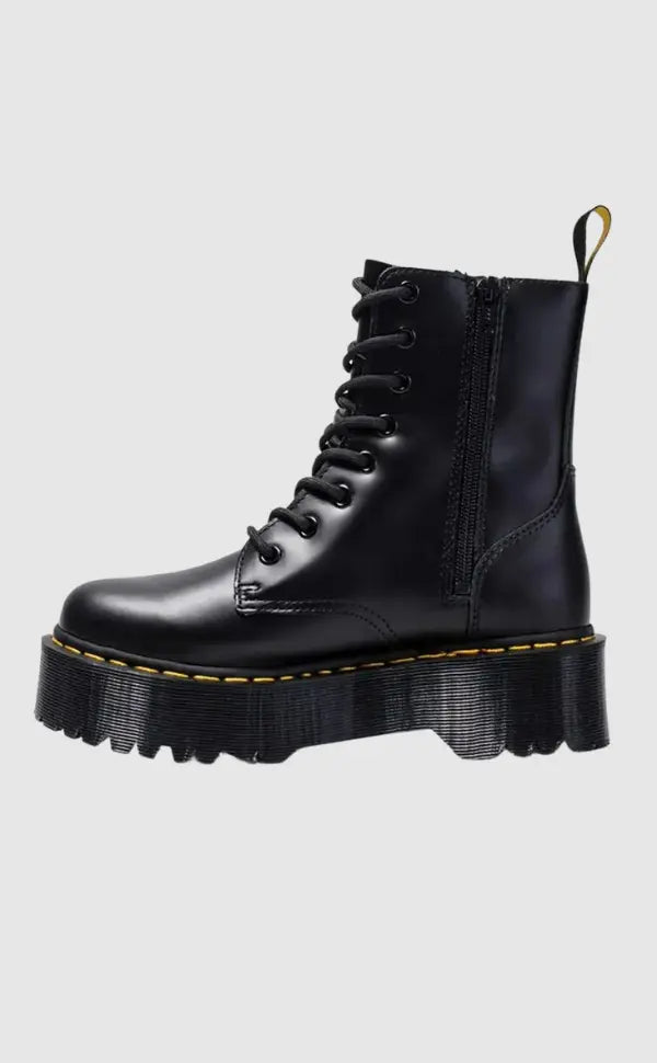 Rebellina | Bottes à plateforme en cuir pour femmes – Style urbain et confort