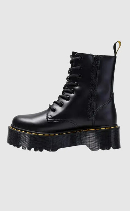 Rebellina | Bottes à plateforme en cuir pour femmes – Style urbain et confort