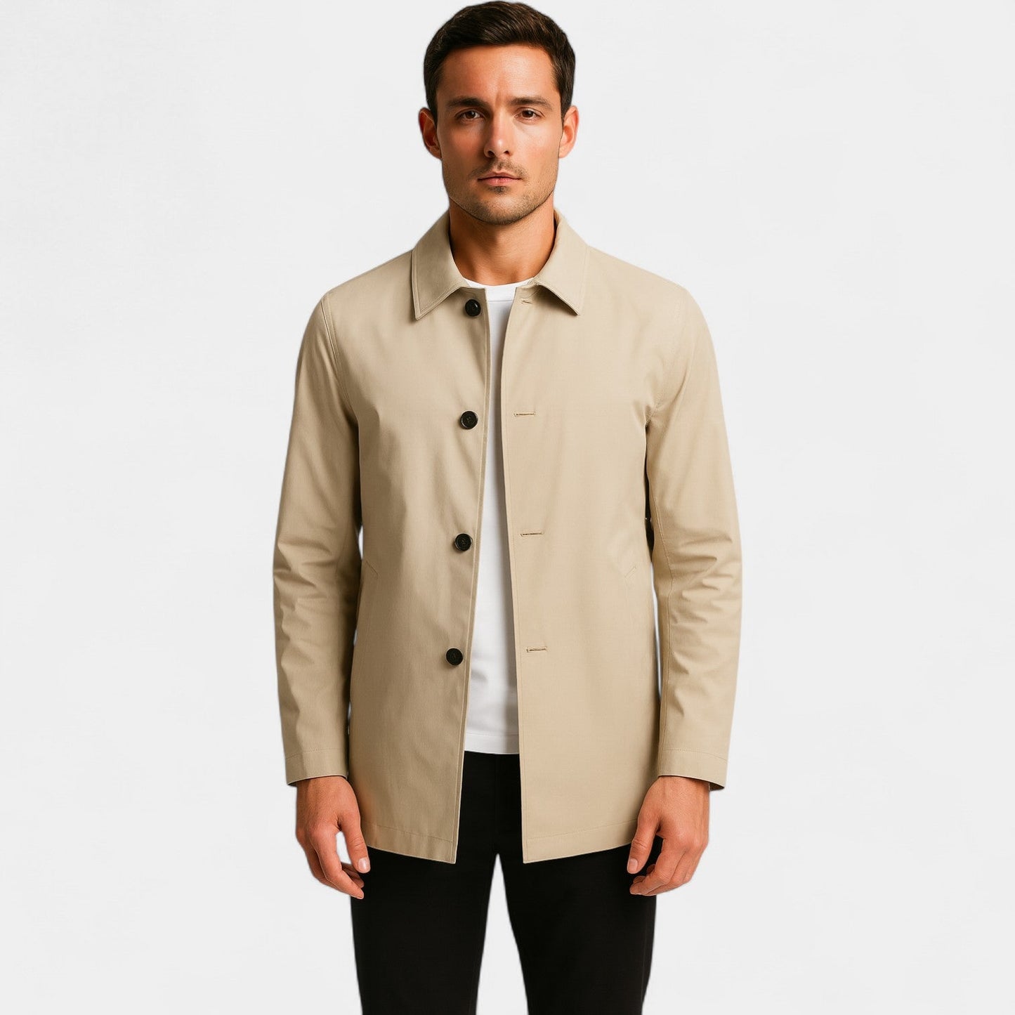 Riche | Manteau trench mi-long pour hommes