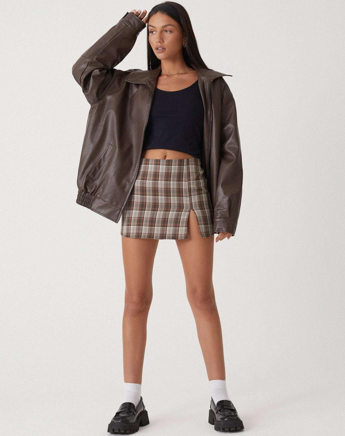 Robbie | Women’s Oversized Leather Bomber Jacket