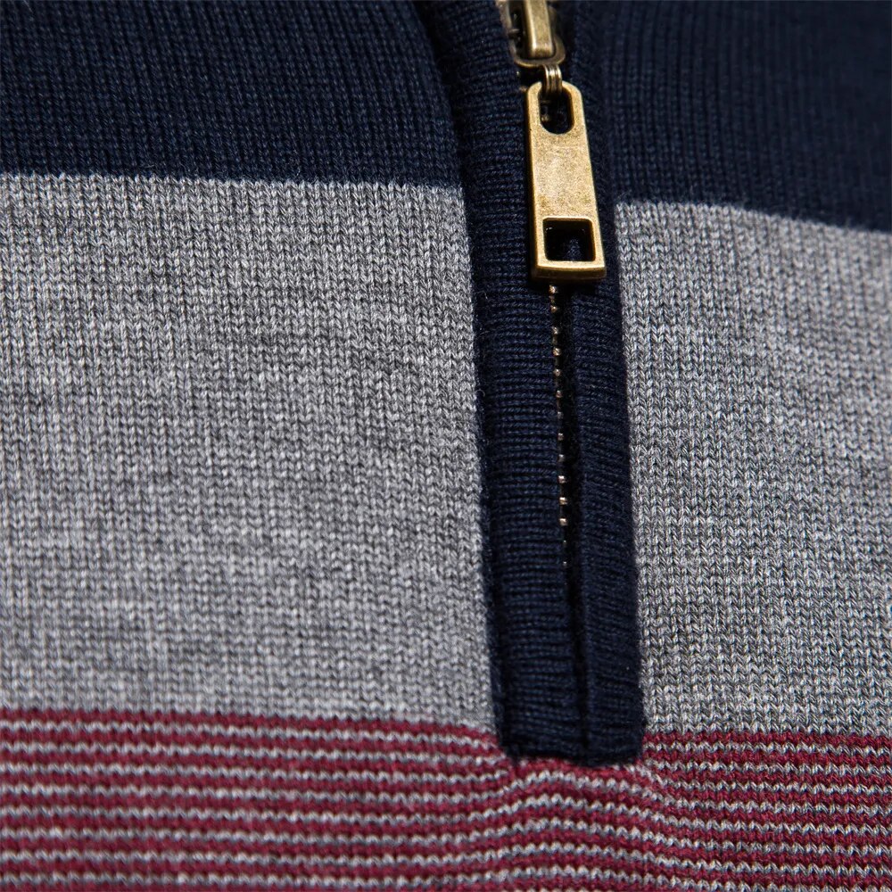 Quarter | Pull rayé raffiné pour hommes