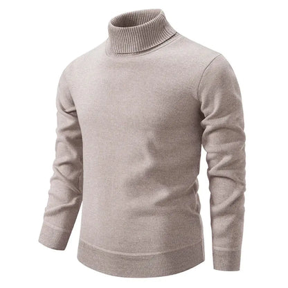 Salene | Pull col roulé en laine Shetland de luxe pour homme