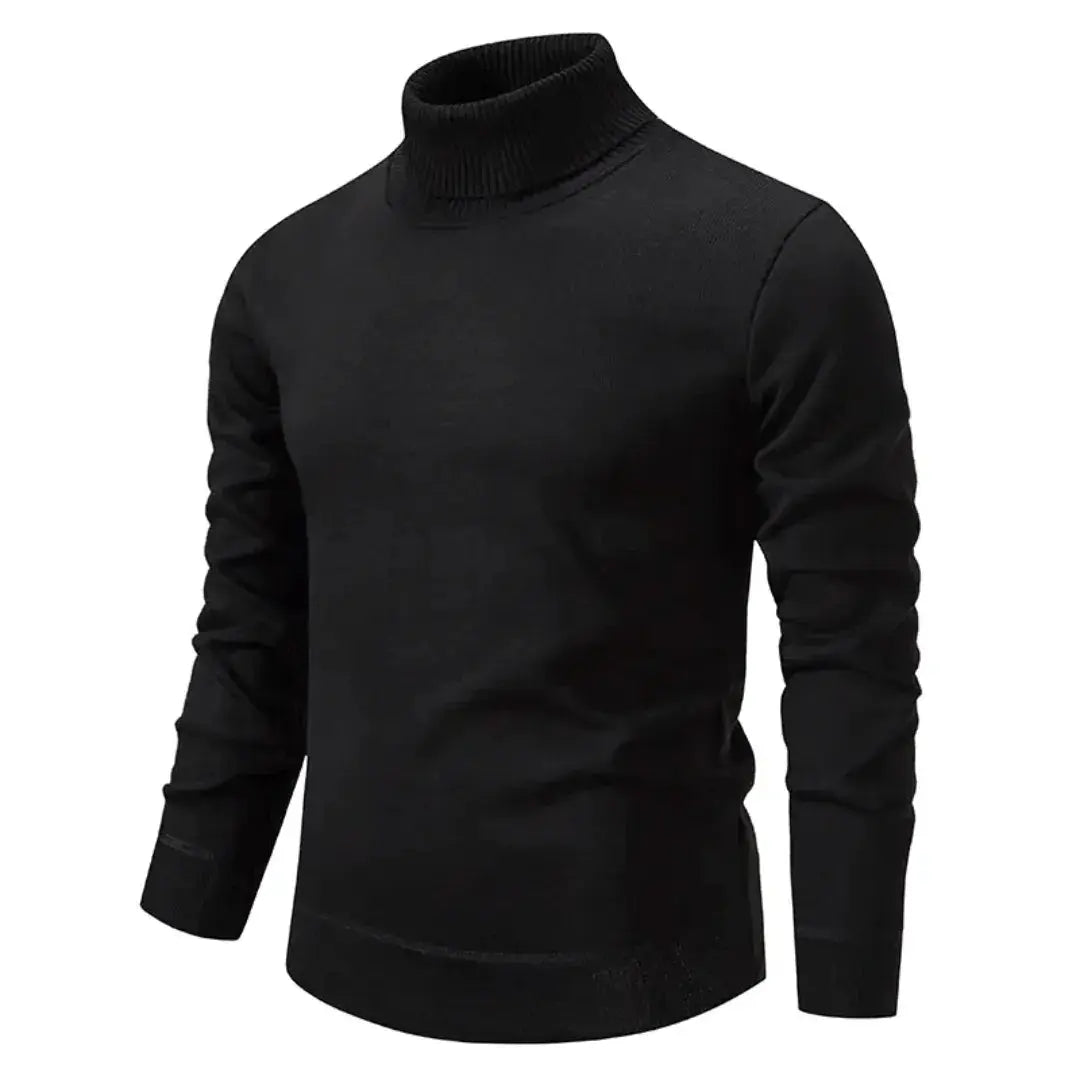 Salene | Pull col roulé en laine Shetland de luxe pour homme
