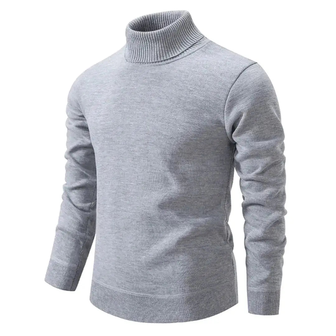 Salene | Pull col roulé en laine Shetland de luxe pour homme