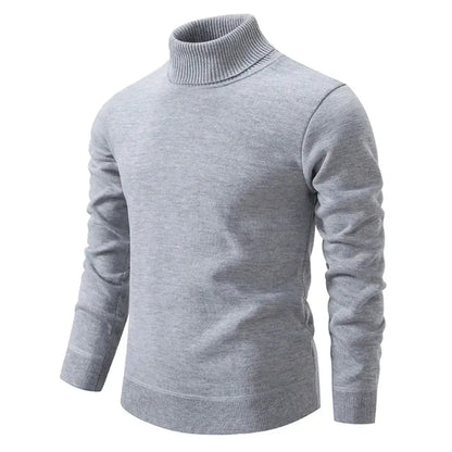 Salene | Pull col roulé en laine Shetland de luxe pour homme