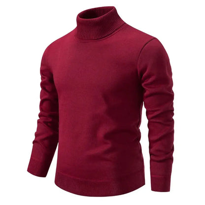 Salene | Pull col roulé en laine Shetland de luxe pour homme
