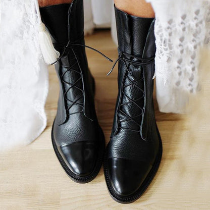 Sapphira | Women’s Lace-Up Leather Ankle Boots