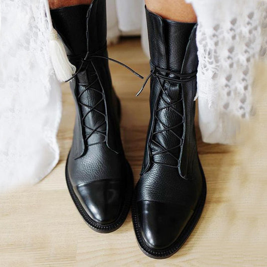 Sapphira | Women’s Lace-Up Leather Ankle Boots