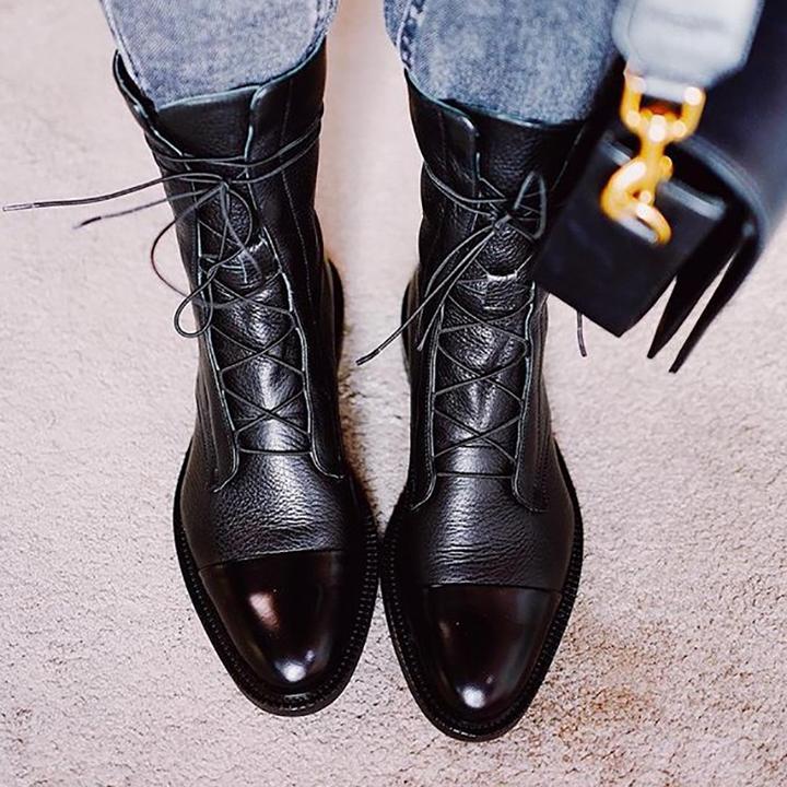 Sapphira | Women’s Lace-Up Leather Ankle Boots