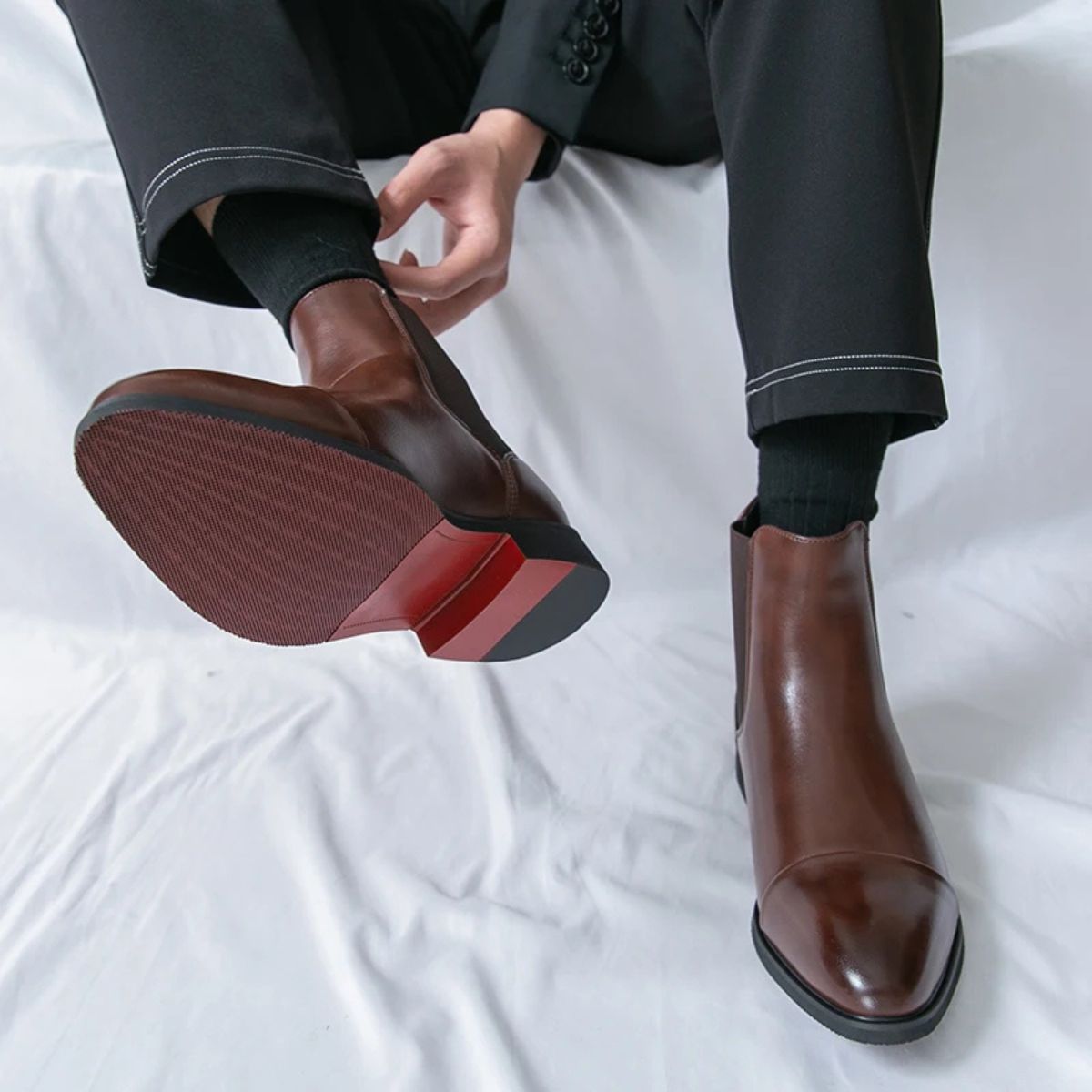 Savila | Bottes Chelsea en cuir pour hommes