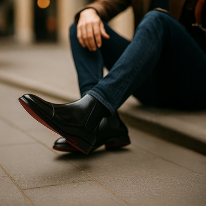 Savila | Bottes Chelsea en cuir pour hommes