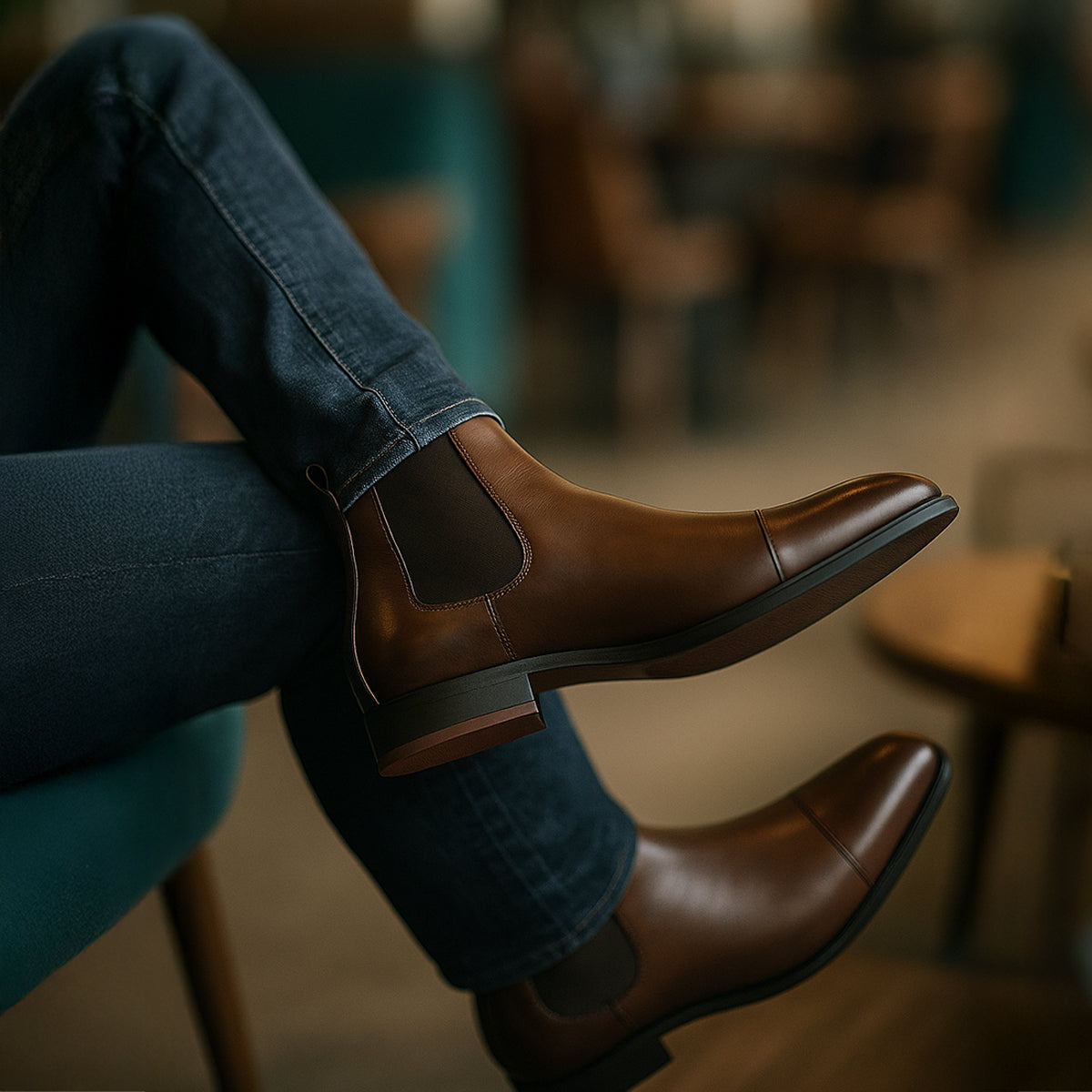 Savila | Bottes Chelsea en cuir pour hommes